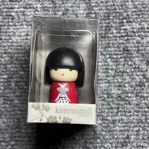Kimmidoll Collection Kichi Lucky Figure Red Kokeshi Doll in Box